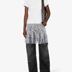 Uma Picot-trim Organic-cotton T-shirt -Outlet Pique Style Store R04193680 WHITE ALT01