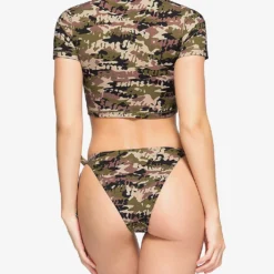 Camo-print Cropped Recycled-nylon Top 7 Camo-print Cropped Recycled-nylon Top -Outlet Pique Style Store R04193700 LOGOCAMO ALT03
