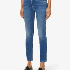 MOTHER Dazzler Straight-leg Mid-rise Stretch-denim Jeans -Outlet Pique Style Store R04193819 WISHONASTAR ALT02