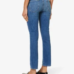 MOTHER Dazzler Straight-leg Mid-rise Stretch-denim Jeans -Outlet Pique Style Store R04193819 WISHONASTAR ALT03