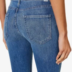 MOTHER Dazzler Straight-leg Mid-rise Stretch-denim Jeans -Outlet Pique Style Store R04193819 WISHONASTAR ALT05