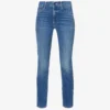 MOTHER Dazzler Straight-leg Mid-rise Stretch-denim Jeans