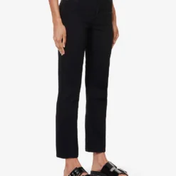 MOTHER Tomcat Brand-patch Straight-leg Mid-rise Cotton-blend Jeans -Outlet Pique Style Store R04193820 LASTINGIMPRESSION ALT02