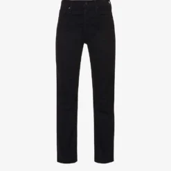 MOTHER Tomcat Brand-patch Straight-leg Mid-rise Cotton-blend Jeans