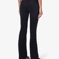 MOTHER The Weekender Faded-wash Flared-leg High-rise Cotton-blend Jeans -Outlet Pique Style Store R04193821 DEEPEND ALT03