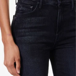 MOTHER The Weekender Faded-wash Flared-leg High-rise Cotton-blend Jeans -Outlet Pique Style Store R04193821 DEEPEND ALT04