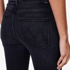 MOTHER The Weekender Faded-wash Flared-leg High-rise Cotton-blend Jeans -Outlet Pique Style Store R04193821 DEEPEND ALT05