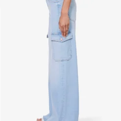 MOTHER The Undercover Flap-pocket Wide-leg High-rise Cotton-blend Jeans -Outlet Pique Style Store R04193822 SUNKISSED ALT02