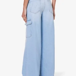 MOTHER The Undercover Flap-pocket Wide-leg High-rise Cotton-blend Jeans -Outlet Pique Style Store R04193822 SUNKISSED ALT03