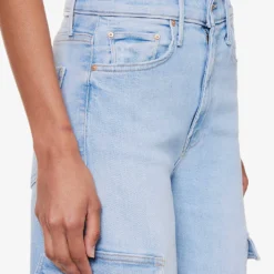 MOTHER The Undercover Flap-pocket Wide-leg High-rise Cotton-blend Jeans -Outlet Pique Style Store R04193822 SUNKISSED ALT04