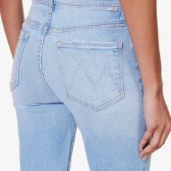 MOTHER The Super Cruiser Flared-leg Mid-rise Cotton-blend Jeans -Outlet Pique Style Store R04193823 SUNKISSED ALT04