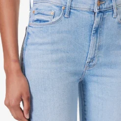 MOTHER The Super Cruiser Flared-leg Mid-rise Cotton-blend Jeans -Outlet Pique Style Store R04193823 SUNKISSED ALT05