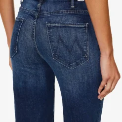 MOTHER The Hustler Wide-leg High-rise Cotton-blend Jeans -Outlet Pique Style Store R04193824 HEIRLOOM ALT04