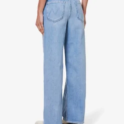 MOTHER Spinner Skimp Wide-leg High-rise Stretch-denim Jeans -Outlet Pique Style Store R04193830 FISHOUTOFWATER ALT03