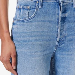 MOTHER Spinner Skimp Wide-leg High-rise Stretch-denim Jeans -Outlet Pique Style Store R04193830 FISHOUTOFWATER ALT04