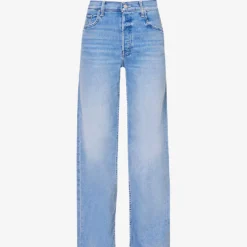 MOTHER Spinner Skimp Wide-leg High-rise Stretch-denim Jeans