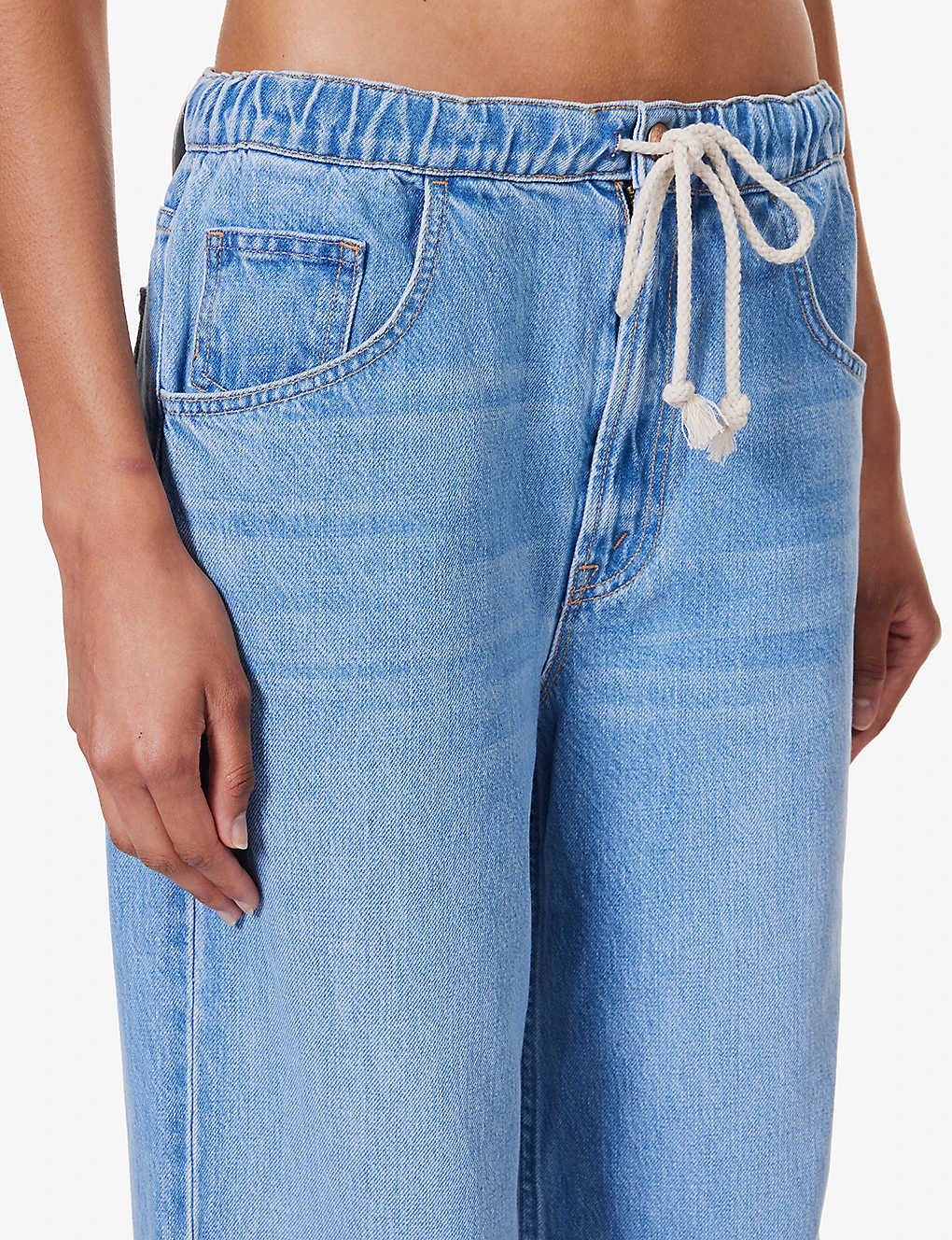 MOTHER The Drawn Fun Dip Nerdy Wide-leg Mid-rise Jeans 5 MOTHER The Drawn Fun Dip Nerdy Wide-leg Mid-rise Jeans - Image 5