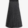 Sandro Tosca Graphic-print Woven Midi Skirt