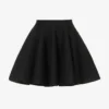 ALAIA Ribbed Flared Mid-rise Wool-blend Mini Skirt