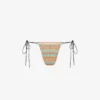 Jaded London Zigzag Side-tie Mid-rise Bikini Bottoms