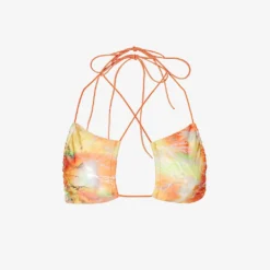 Jaded London Abstract Gradient-pattern Halterneck Bikini Top
