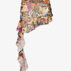 Jaded London Cindy Graphic-print Stretch-mesh Mini Skirt