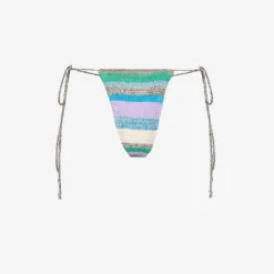 Jaded London Dift Striped Knitted Bikini Bottoms