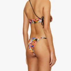 Jaded London Tropical Haze Asymmetric Bikini Top -Outlet Pique Style Store R04197672 ABSTRACTFLORALPRINT ALT02