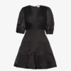 Zimmermann Puff-sleeve Tiered-hem Woven Mini Dress