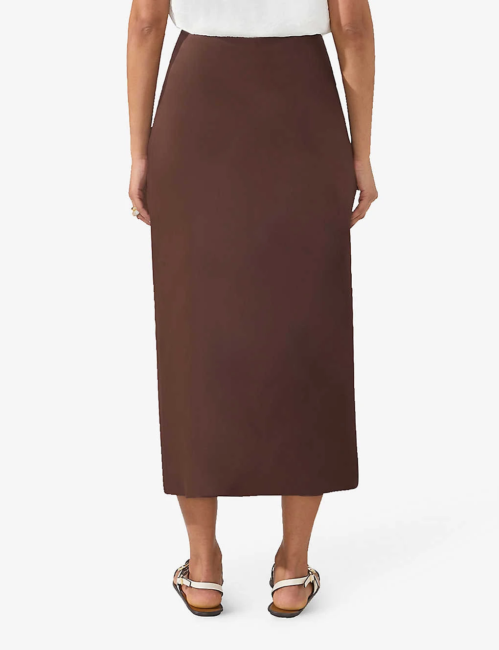 Bias-cut Midi-length Woven Skirt 4 Bias-cut Midi-length Woven Skirt - Image 4