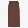Bias-cut Midi-length Woven Skirt