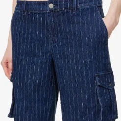 Dune Pinstripe Stretch-cotton Blend Shorts -Outlet Pique Style Store R04199779 VARSITYPINSTRIPE ALT04