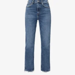 AGOLDE Stovepipe High-rise Stretch-organic-cotton And Rayon Blend Denim Jeans