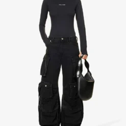 Daily Paper Esosa Brand-embroidered Stretch-woven Top -Outlet Pique Style Store R04200808 BLACK ALT01