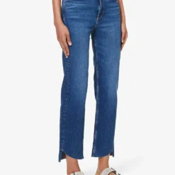 Rag & Bone Harlow Straight-leg Mid-rise Stretch-denim Jeans -Outlet Pique Style Store R04201898 MARINE ALT02