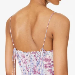 Juliette Sweetheart-neck Floral-print Woven Dress -Outlet Pique Style Store R04203304 MORNINGDEW ALT04