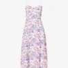 Juliette Sweetheart-neck Floral-print Woven Dress