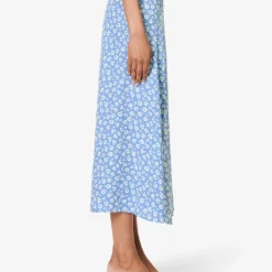 Zoe Floral-pattern Crepe Midi Skirt -Outlet Pique Style Store R04203310 ROMI ALT02