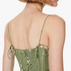 Kourtney Floral-print Slim-fit Woven Midi Dress -Outlet Pique Style Store R04203329 BONITA ALT04