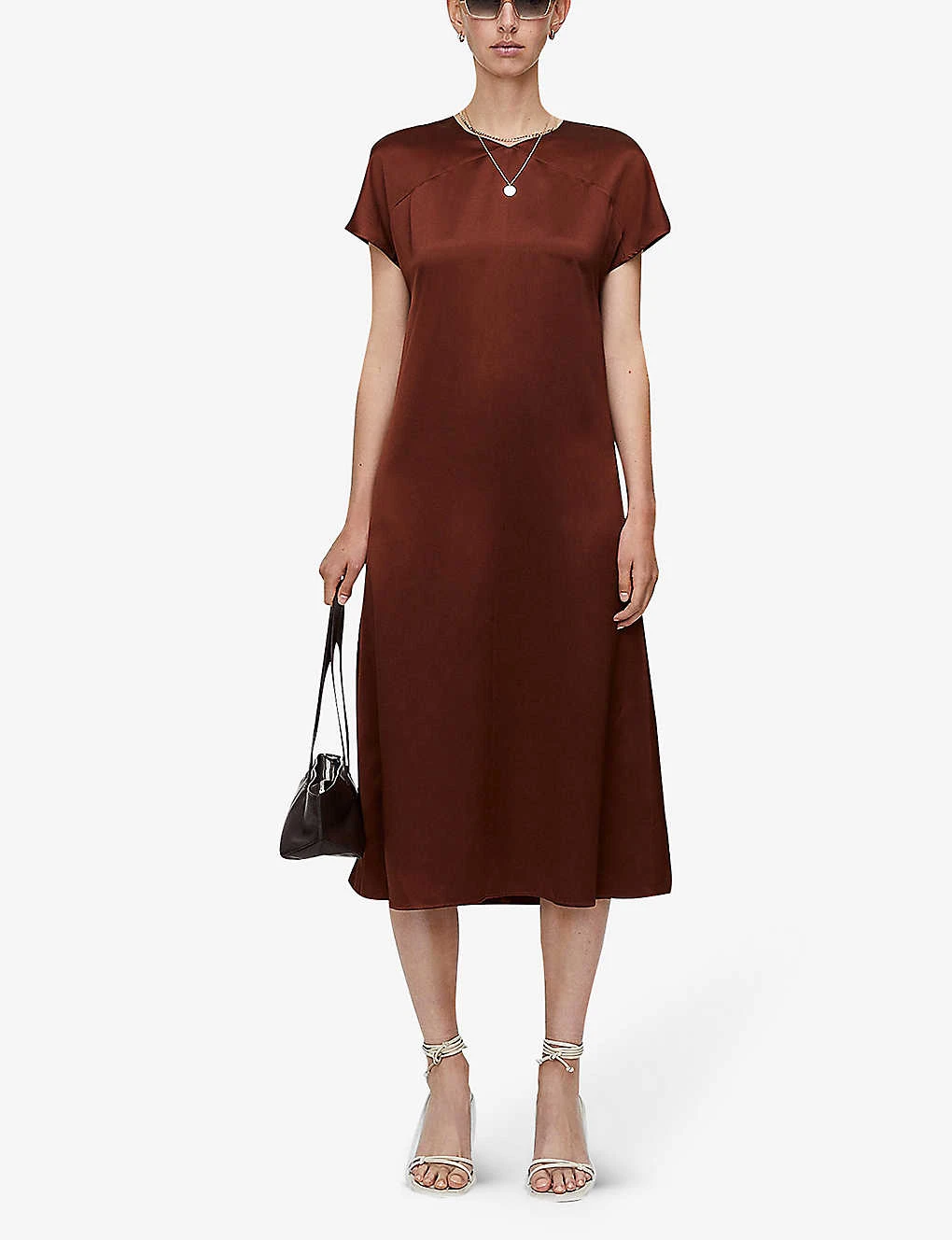 Joseph Dauphine Belted Silk Midi Dress 2 Joseph Dauphine Belted Silk Midi Dress - Image 2