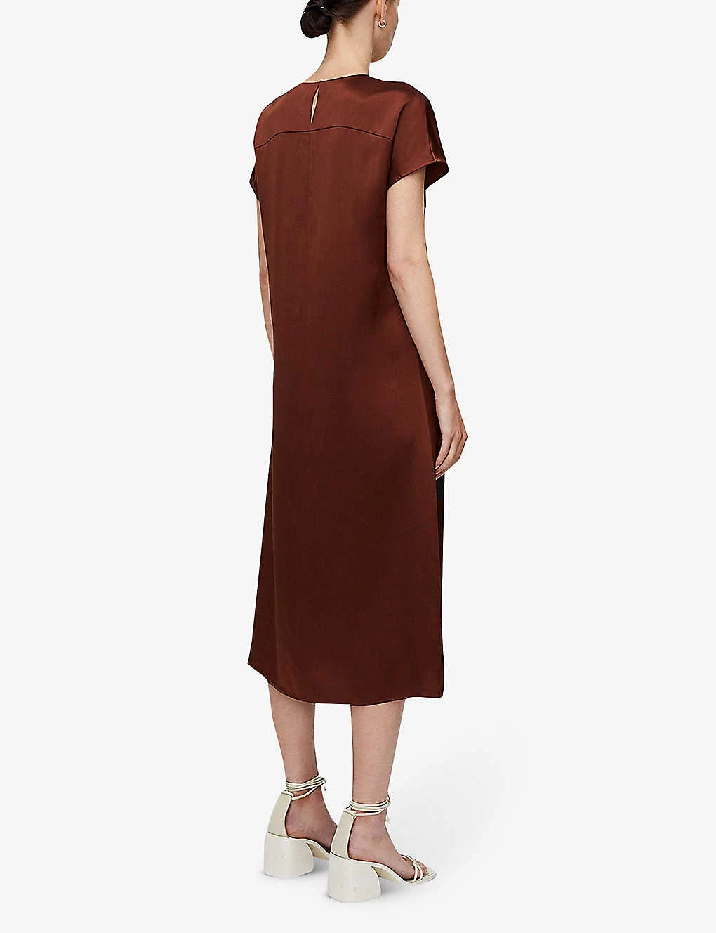 Joseph Dauphine Belted Silk Midi Dress 4 Joseph Dauphine Belted Silk Midi Dress - Image 4