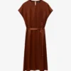 Joseph Dauphine Belted Silk Midi Dress