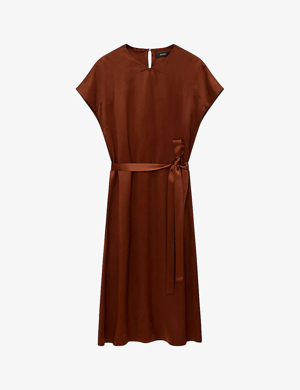 Joseph Dauphine Belted Silk Midi Dress 1 Joseph Dauphine Belted Silk Midi Dress