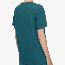 Joseph Round-neckline Cotton T-shirt -Outlet Pique Style Store R04203833 DARKTEAL ALT03