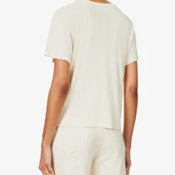 Emmylou Regular-fit Woven T-shirt -Outlet Pique Style Store R04204569 CREAM ALT03