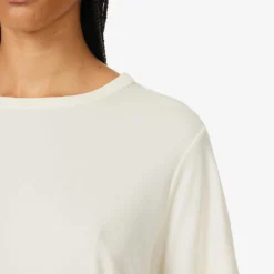 Emmylou Regular-fit Woven T-shirt -Outlet Pique Style Store R04204569 CREAM ALT04