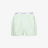 Logo-waistband Striped Tencel Boxer Shorts