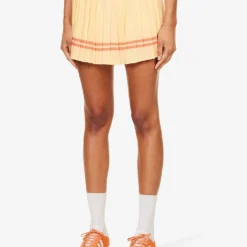 Serif Contrast-piping Stretch-woven Mini Skirt 7 Serif Contrast-piping Stretch-woven Mini Skirt -Outlet Pique Style Store R04205029 ALMOND ALT02