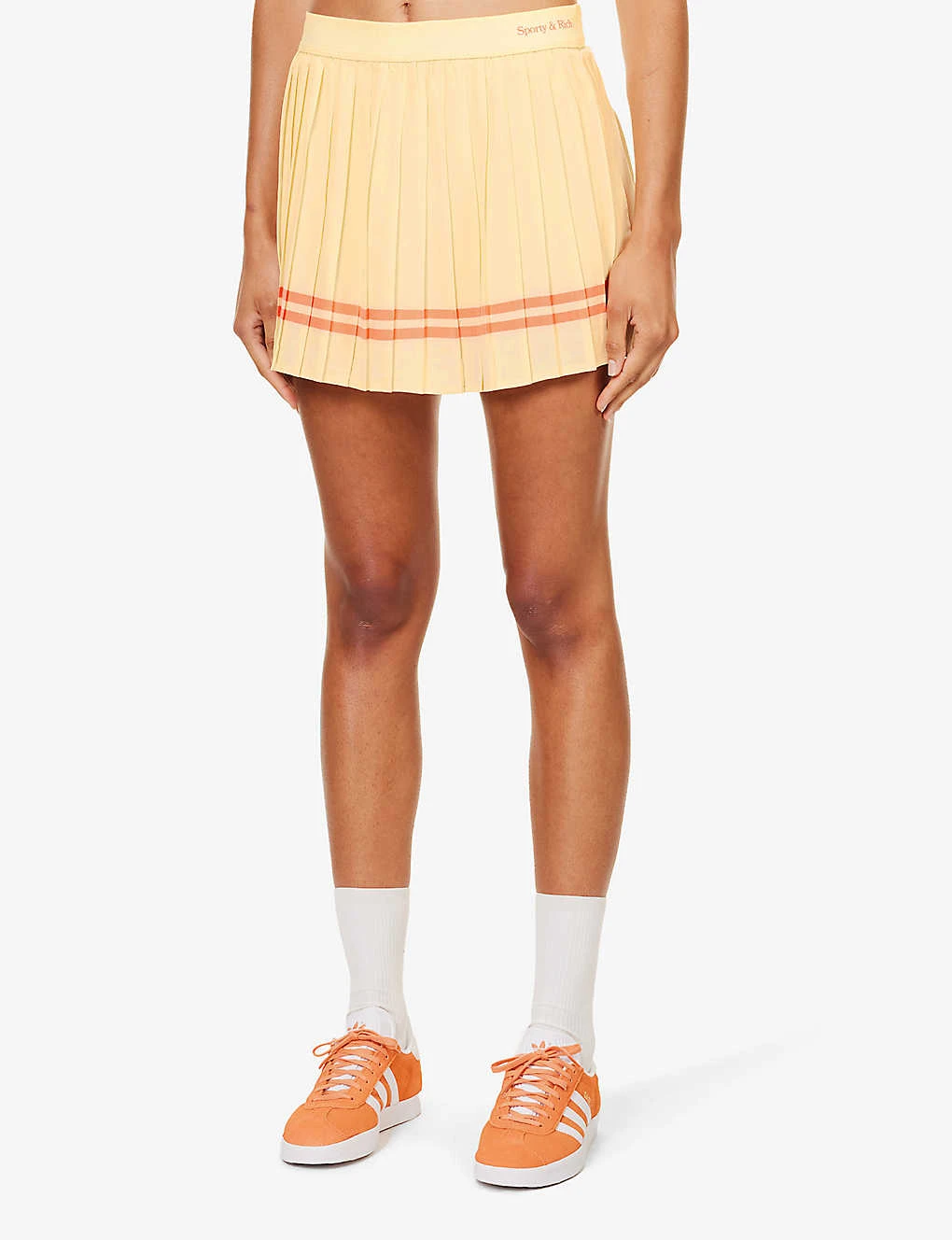 Serif Contrast-piping Stretch-woven Mini Skirt 3 Serif Contrast-piping Stretch-woven Mini Skirt - Image 3