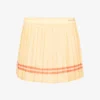 Serif Contrast-piping Stretch-woven Mini Skirt